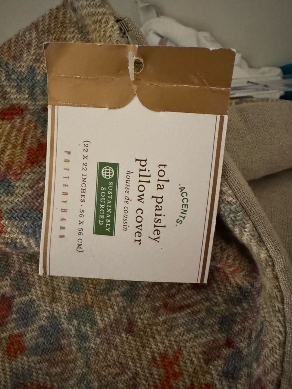 Pottery Barn pillow cover NWT - Picture 5 of 5